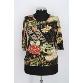 VIRÁG MINTÁS HÁROMNEGYEDES UJJÚ FELSŐ L