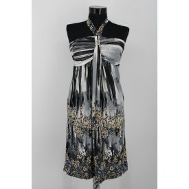 NYAKBA KÖTŐS VIRÁGMINTÁS RUHA M