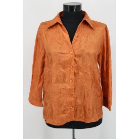 CANDA HÍMZETT, GYŰRÖTT ANYAGÚ BLÚZ 40