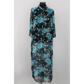 NORAH ÁTTETSZŐ, OLDALT FELVÁGOTT, 3/4 UJJÚ RUHA 38