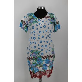 MINTÁS RÖVID UJJÚ RUHA L