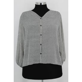 H&M MINTÁS ÁTTETSZŐ BLÚZ 42