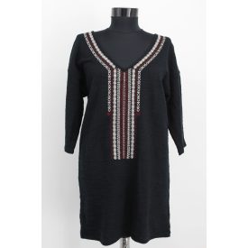 MNG MINTÁS HÁROMNEGYEDES UJJÚ RUHA M