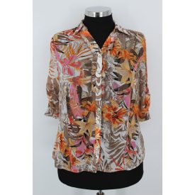 C&A MINTÁS ÁTTETSZŐ ING XL