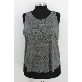 H&M MINTÁS UJJATLAN FELSŐ XL