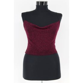 H&M CSILLOGÓS ANYAGÚ, SPAGETTI PÁNTOS FELSŐ XS