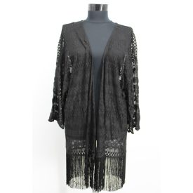 H&M HÁLÓS, 3/4 UJJÚ ROJTOS KARDIGÁN M