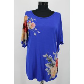 PPT VIRÁGMINTÁS, STRASSZOS FELSŐ M/L