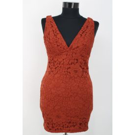 TOPSHOP CSIPKÉS, HÁTUL CIPZÁROS RUHA 38