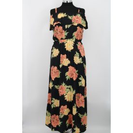 F&F VIRÁGMINTÁS, GUMIS DEREKÚ RUHA 42