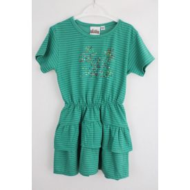 KIDS RÖVID UJJÚ RUHA SZÍNES STRASSZOKKAL 104