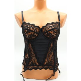 HÁTUL KAPCSOS FEHÉRNEMŰ FELSŐ HARISNYATARTÓVAL 75B