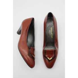 SCHUH- ATELIER FUSARO MAGASSARKÚ BŐR CIPŐ 34 1/2