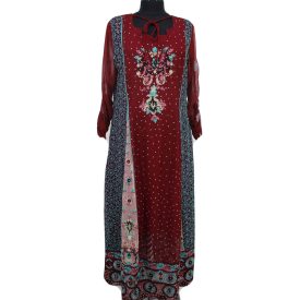 HÍMZETT ALKALMI RUHA KÖVEKKEL DÍSZÍTVE M