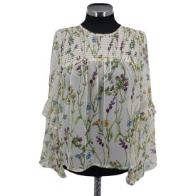 ÁTTETSZŐ MINTÁS BLÚZ XL