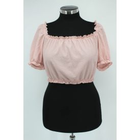 H&M GUMÍROZOTT CROP FELSŐ L/XL