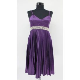 SEXY SILK SZATÉN RUHA STRASSZOKKAL DÍSZÍTVE XS/S