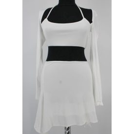 SZTRECCS ANYAGÚ FELSŐ-SZOKNYA SZETT XS