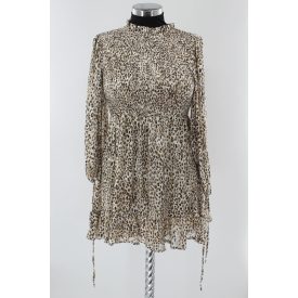 SHEIN LEPRÁDMINTÁS RUHA CSILLOGÓ SZÁLAKKAL L