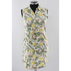 MINTÁS VÁSZON JELLEGŰ RUHA XL