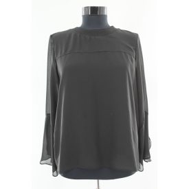 ÁTTETSZŐ UJJÚ BLÚZ L