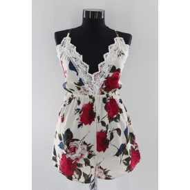 ZAFUL PLAYSUIT HÁTUL PÁNTOS MEGKÖTŐS OVERÁL S