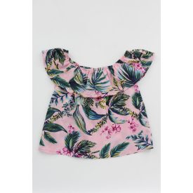 PRIMARK GUMÍROZOTT VÁLLÚ FELSŐ 134