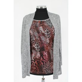 MINTÁS VÉKONY KÖTÖTT PULÓVER 42