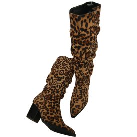 PÁRDUCMINTÁS MAGASSARKÚ CSIZMA 38