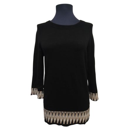 MISE AU GREEN 3/4 UJJÚ VÉKONY PULÓVER S/M