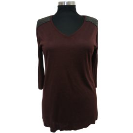 H&M 3/4 UJJÚ, FINOM KÖTÉSŰ FELSŐ L