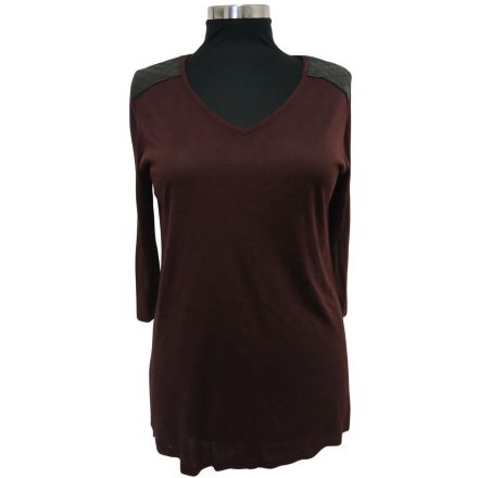 H&M 3/4 UJJÚ, FINOM KÖTÉSŰ FELSŐ L